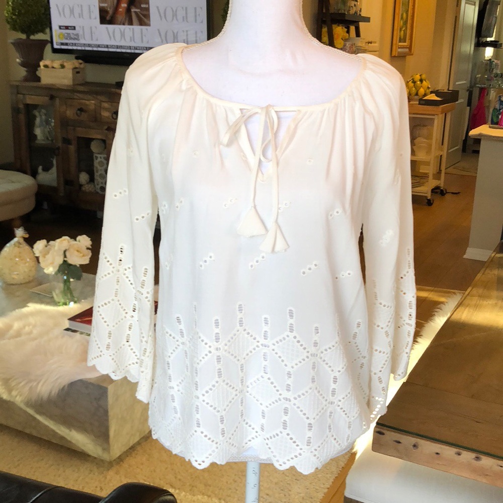 Love Stitch Eyelet Blouse